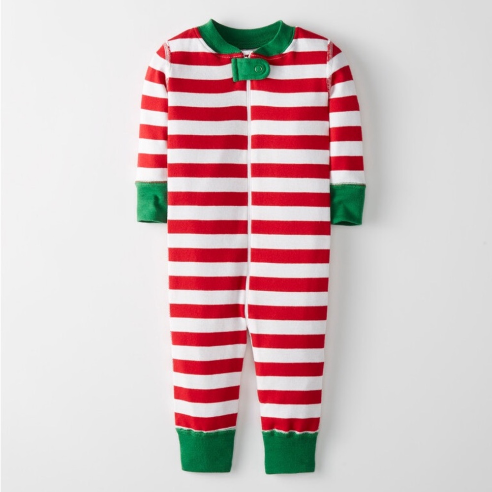 Hanna Christmas Pajamas, 9-12M, Organic Cotton